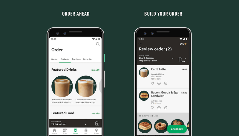 Starbucks example - app