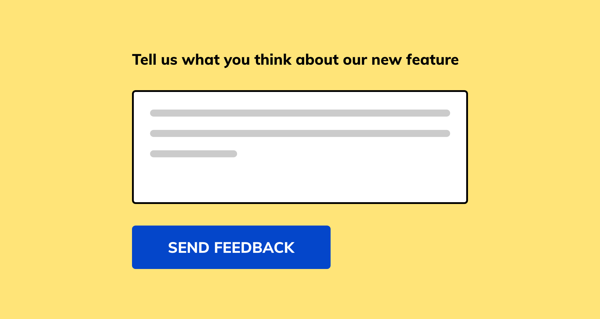 Feedback form