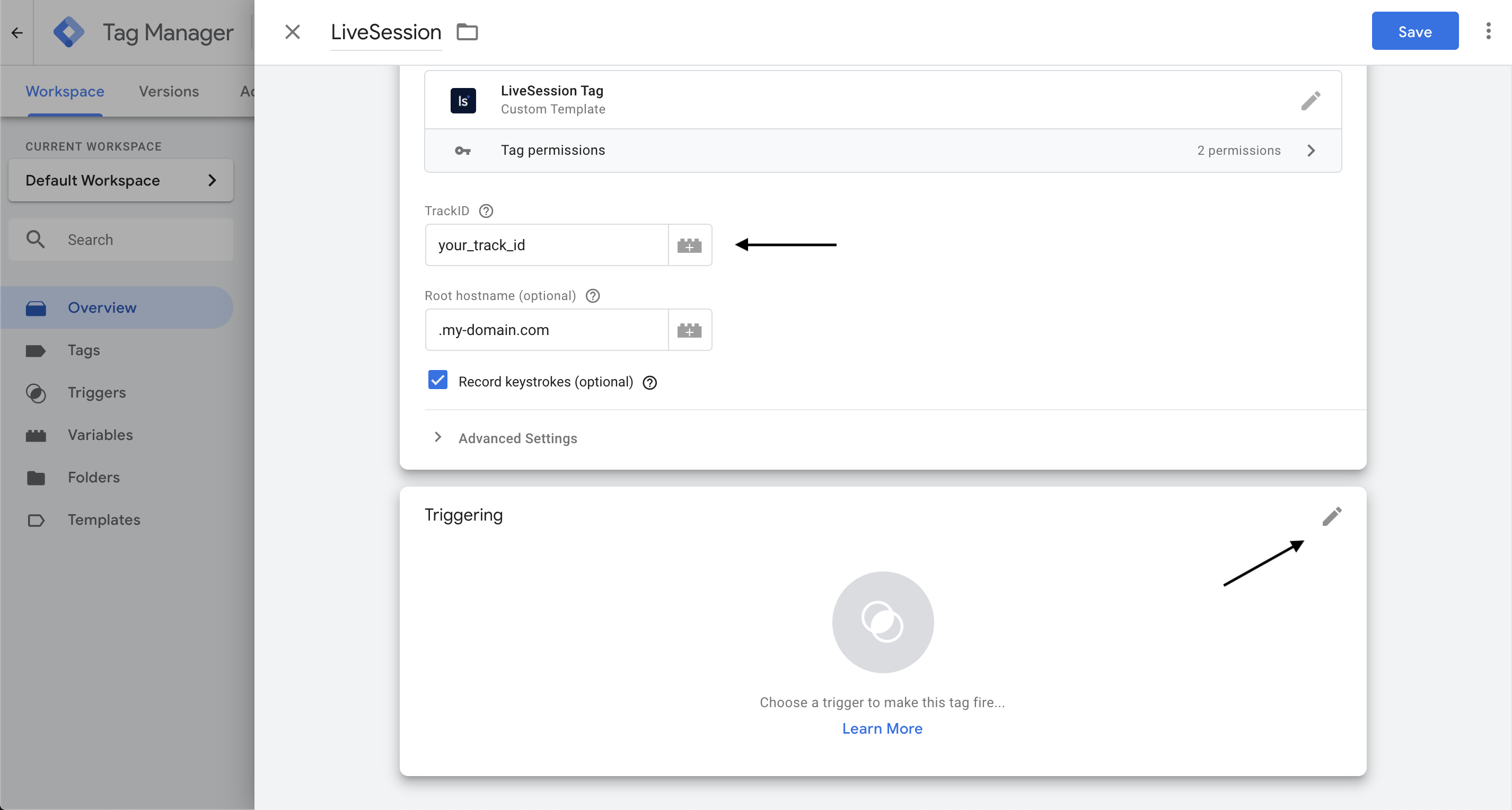 Google Tag Manager integration