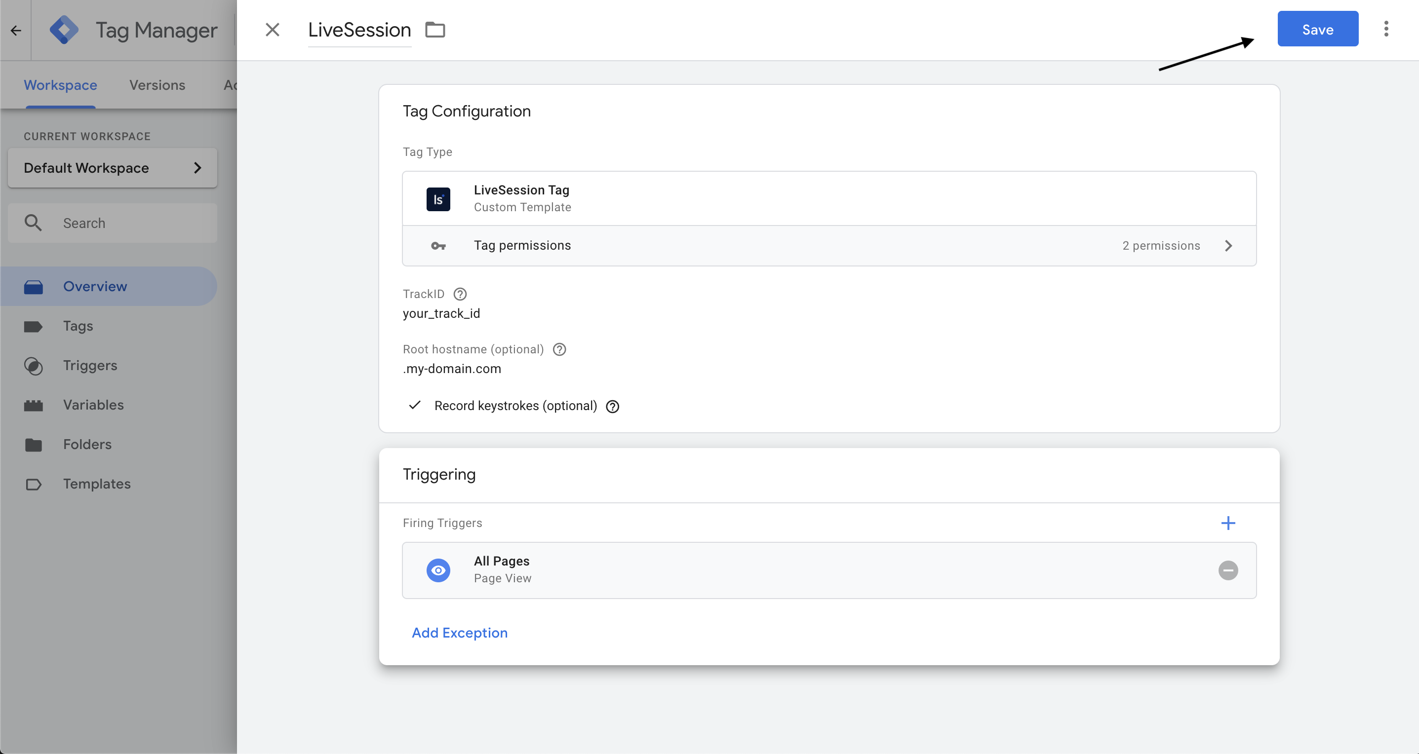 Google Tag Manager integration