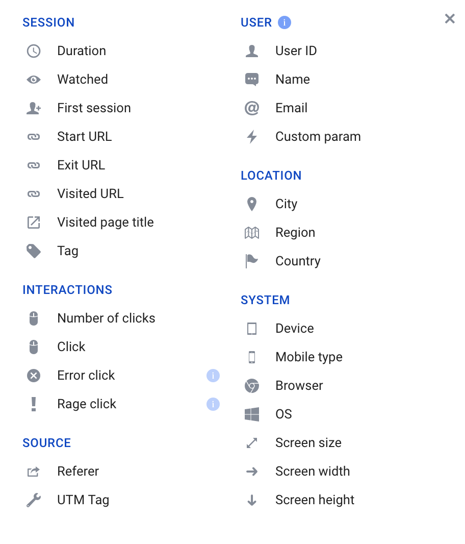 Segmentation filters